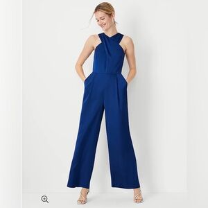 ANN TAYLOR CRISSCROSSED JUMPSUIT SIZE 16